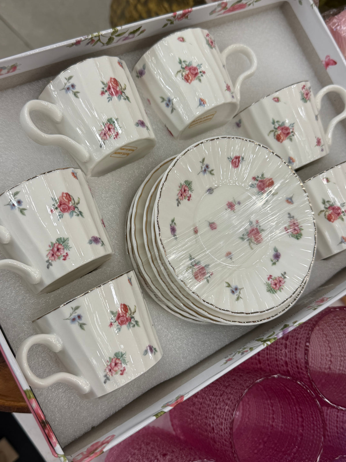Coffee Set -flowers