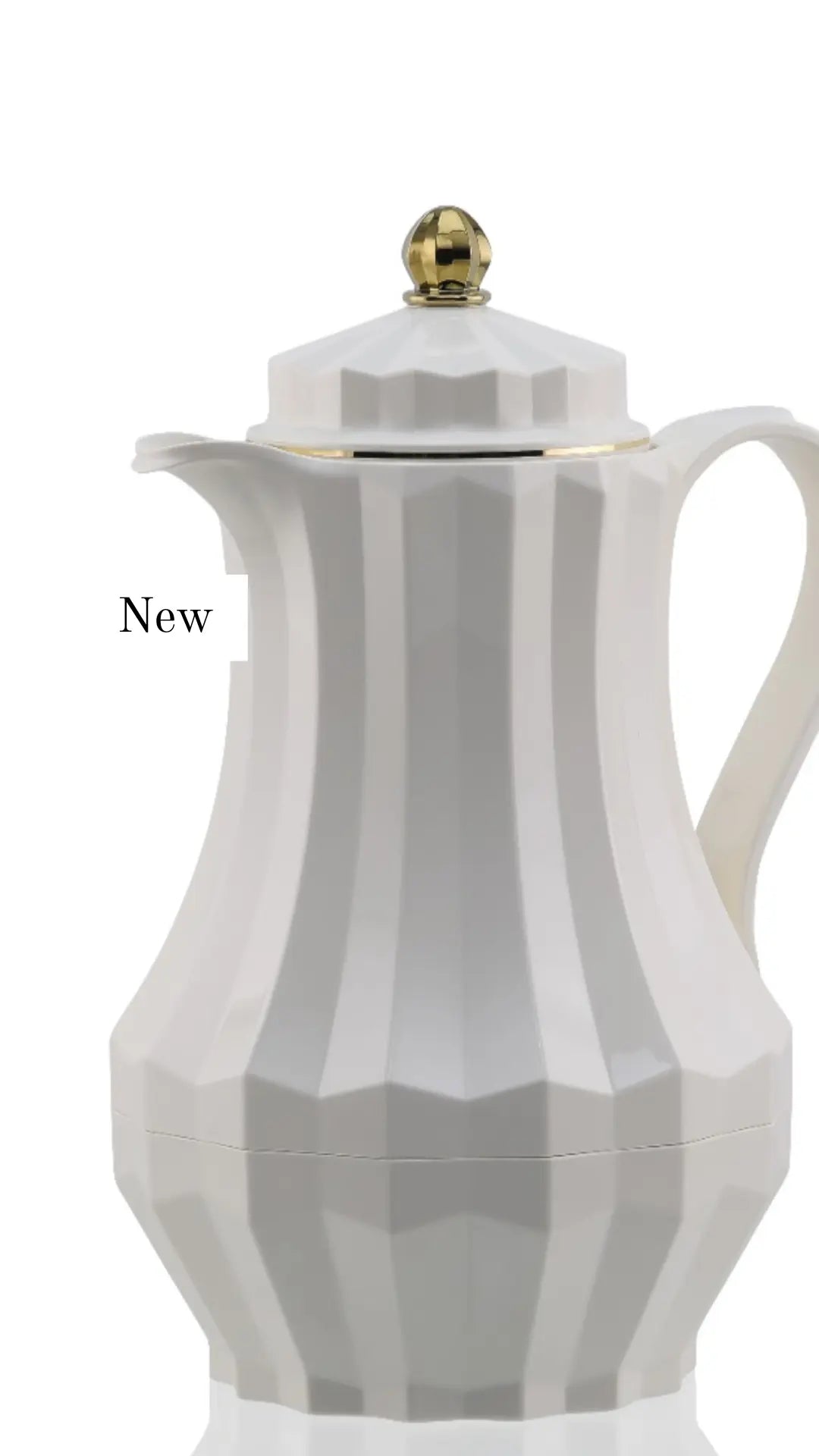 Thermos - 1 liter high quality vacuum flask- available in off white and brown
