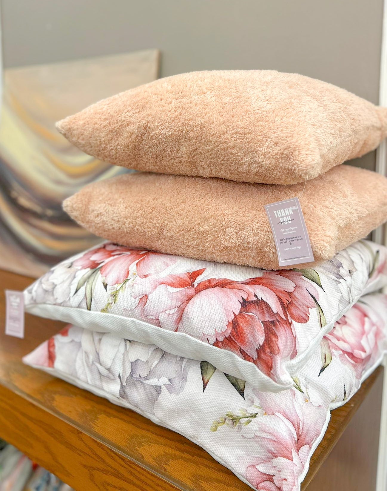 Floral cushion