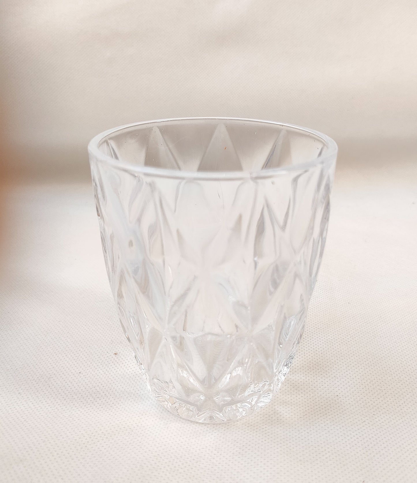 Drinking Glasses - Set of 6 - Maroon- Transparent