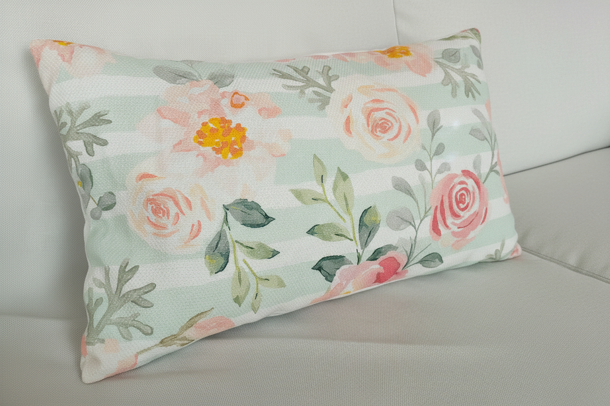 Pink Floral cushion 50*50 cm -30*50 cm