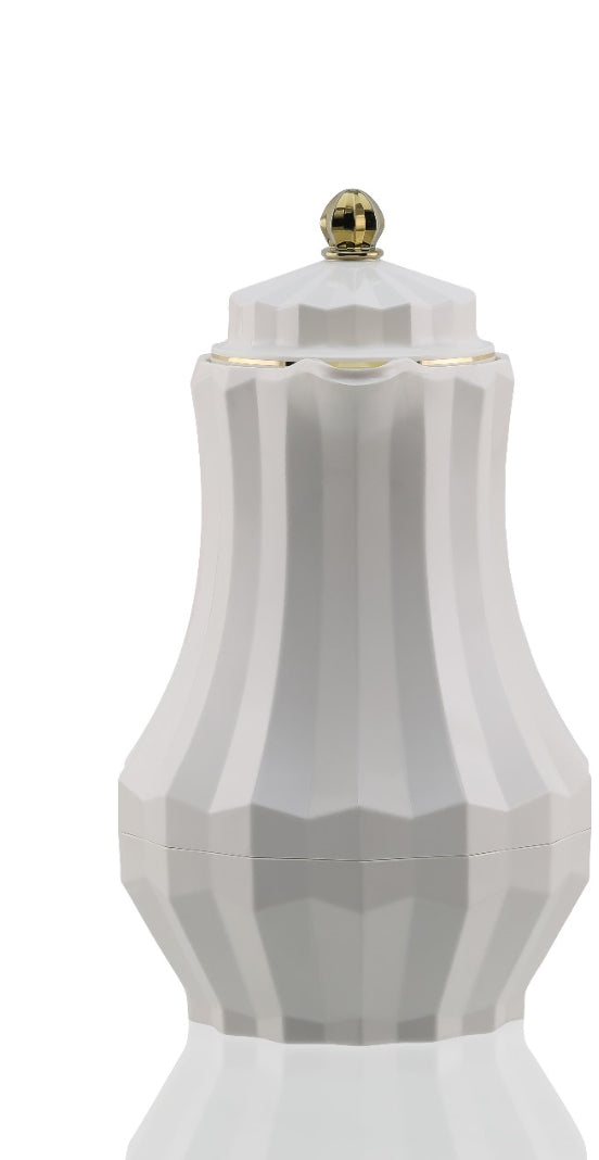 Thermos - 1 liter high quality vacuum flask- available in off white and brown
