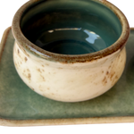 Load image into Gallery viewer, Porcelain Sauce bowls with serving plate- Set 4 pieces
