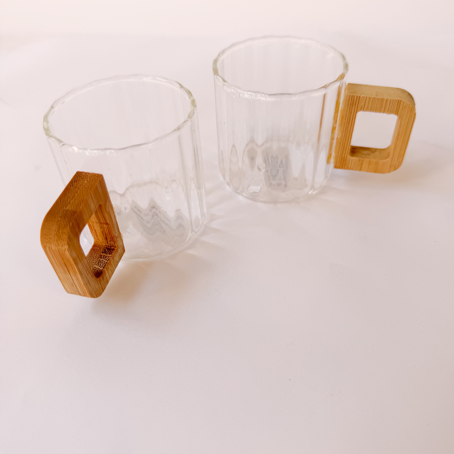 Coffee cups with wooden handles set of 6 cups