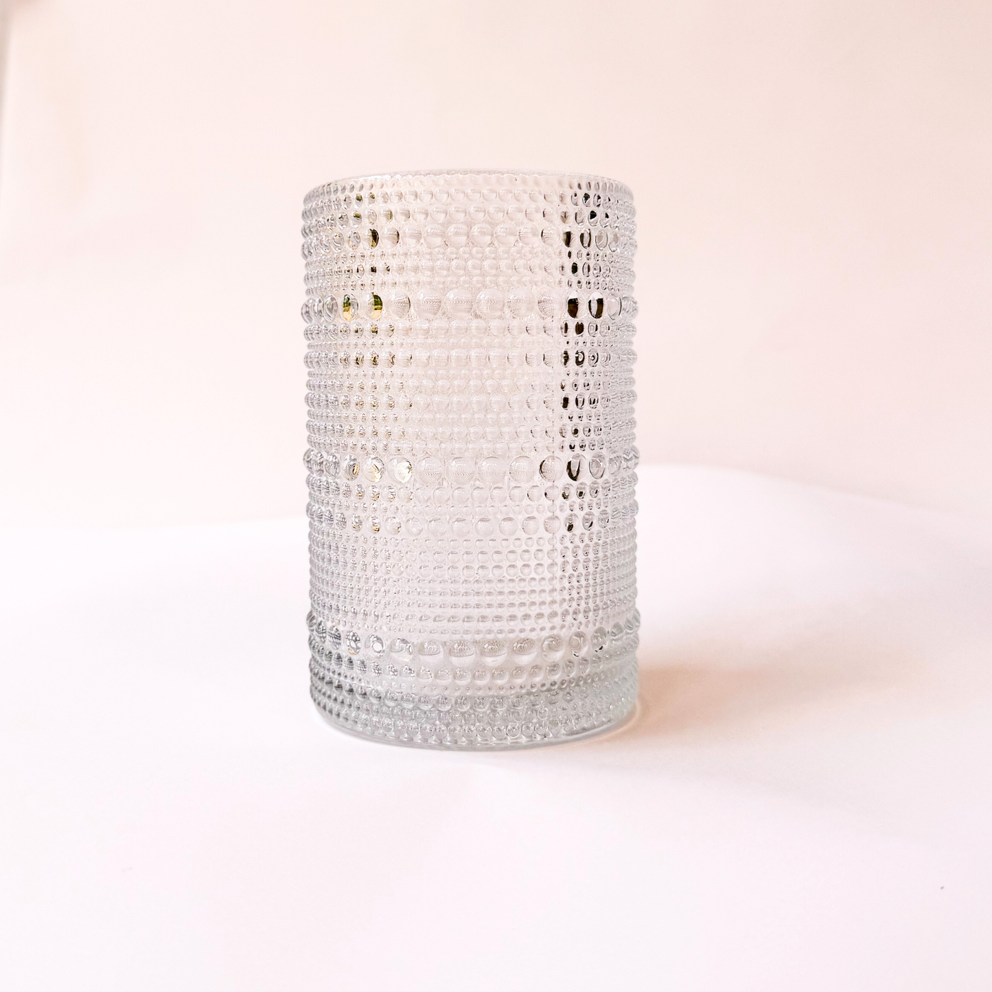 Clear Bubble Cups - Glass Cups - set of 6 large size  12 cm