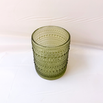 Load image into Gallery viewer, Glass Cups - Sage Green - set of 6 cups small size  10 cm
