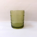 Load image into Gallery viewer, Glass Cups - Sage Green - set of 6 cups small size  10 cm
