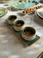 Load image into Gallery viewer, Porcelain Sauce bowls with serving plate- Set 4 pieces
