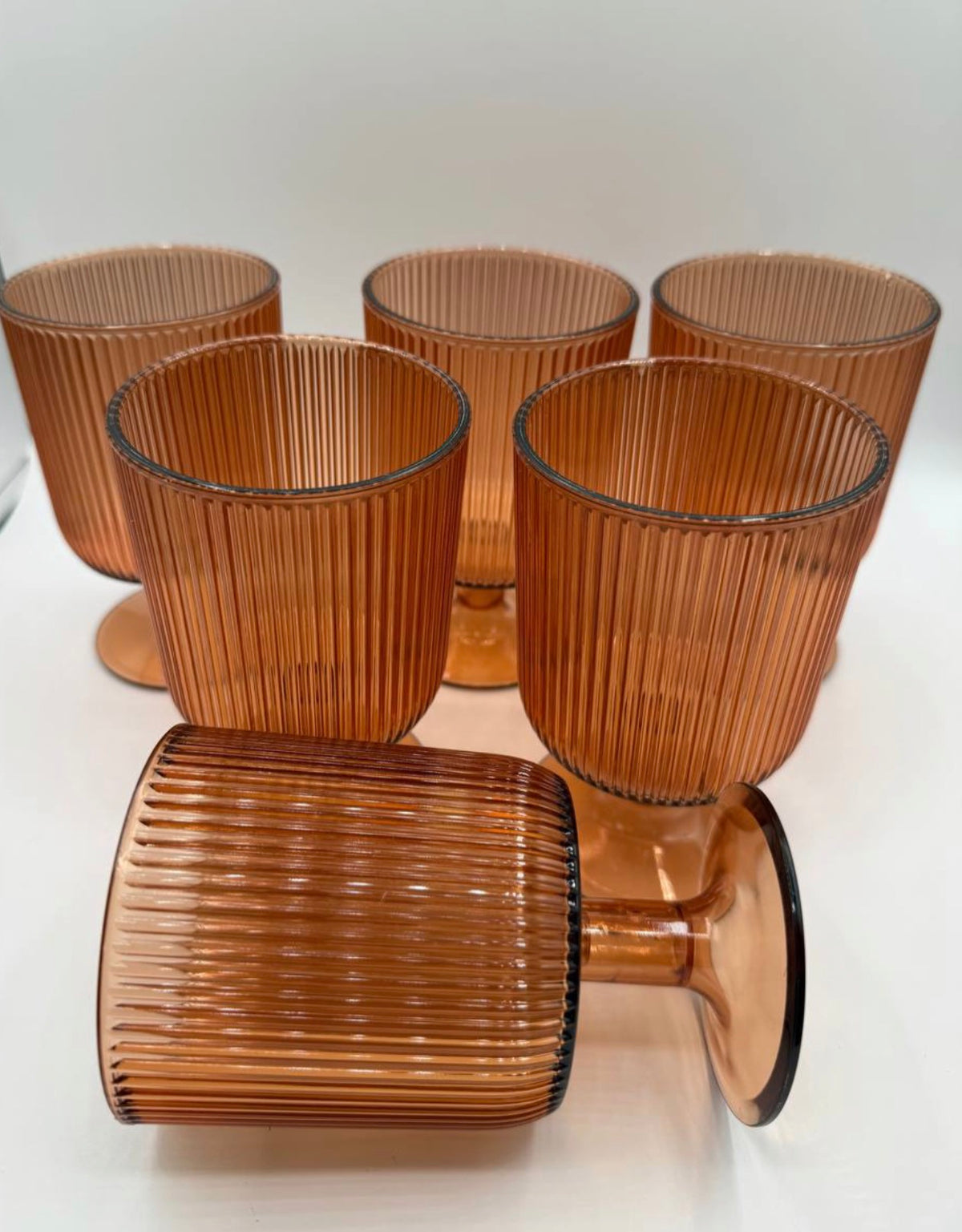 Acrylic Cups set of 6 - Gray color