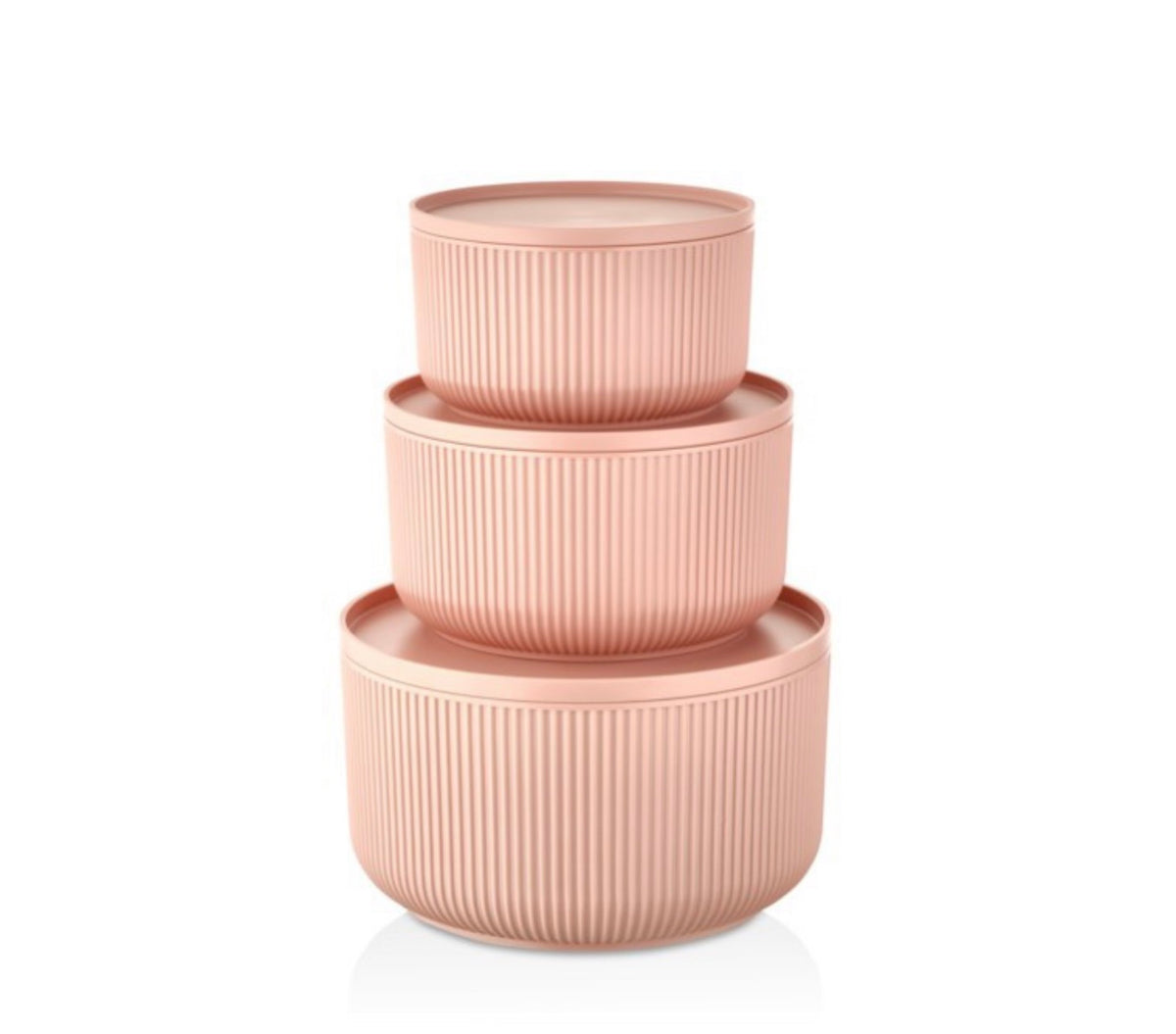 Fridge Containers -set of 3 plastic