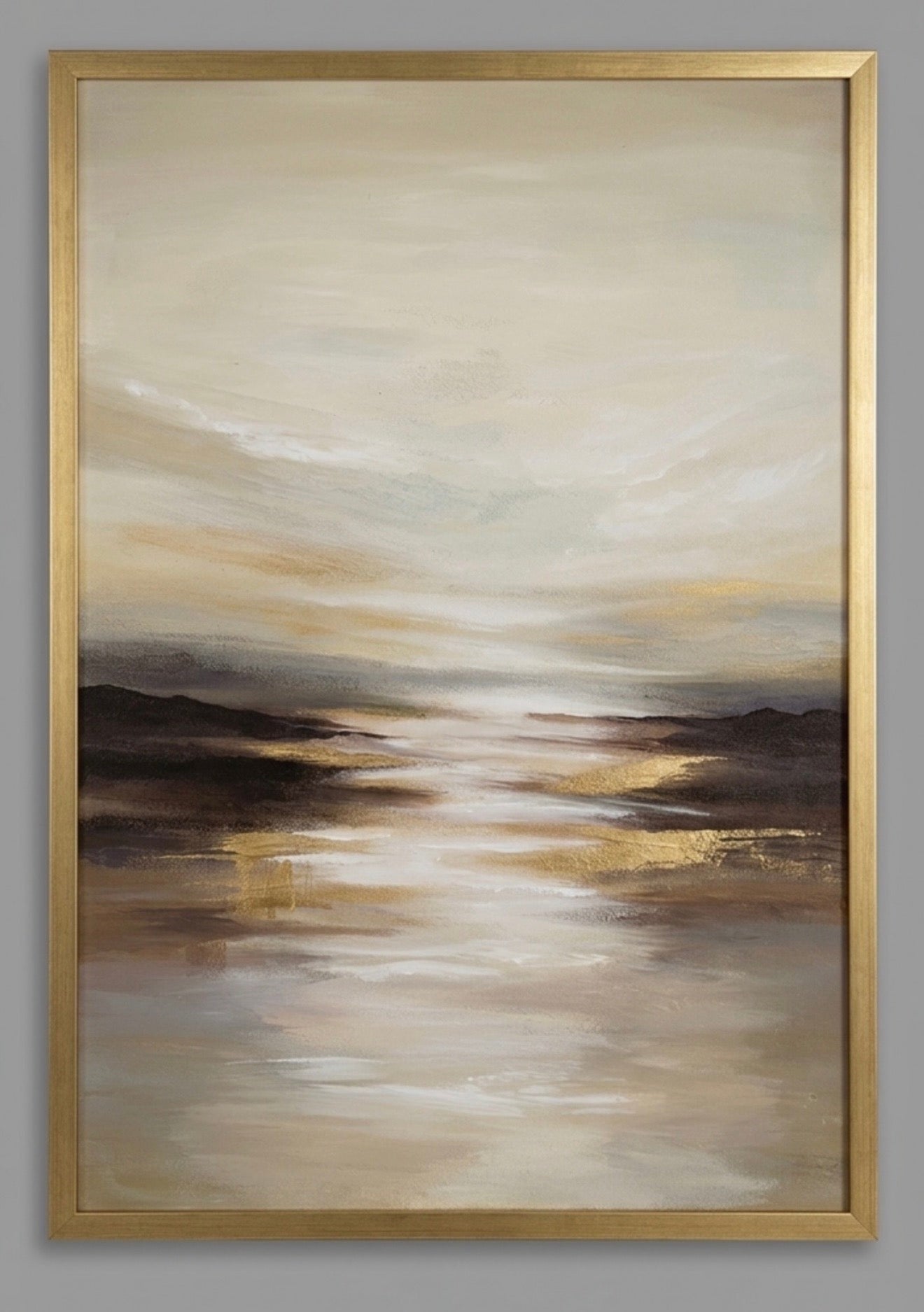 Gold Frame Hand painted frame 50x70 cm