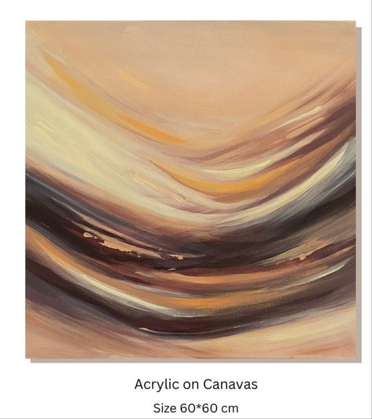 Hand painted canvas-  60*60 cm