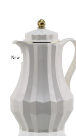 Load image into Gallery viewer, Thermos   - 1 liter high quality vacuum flask- available in off white and brown
