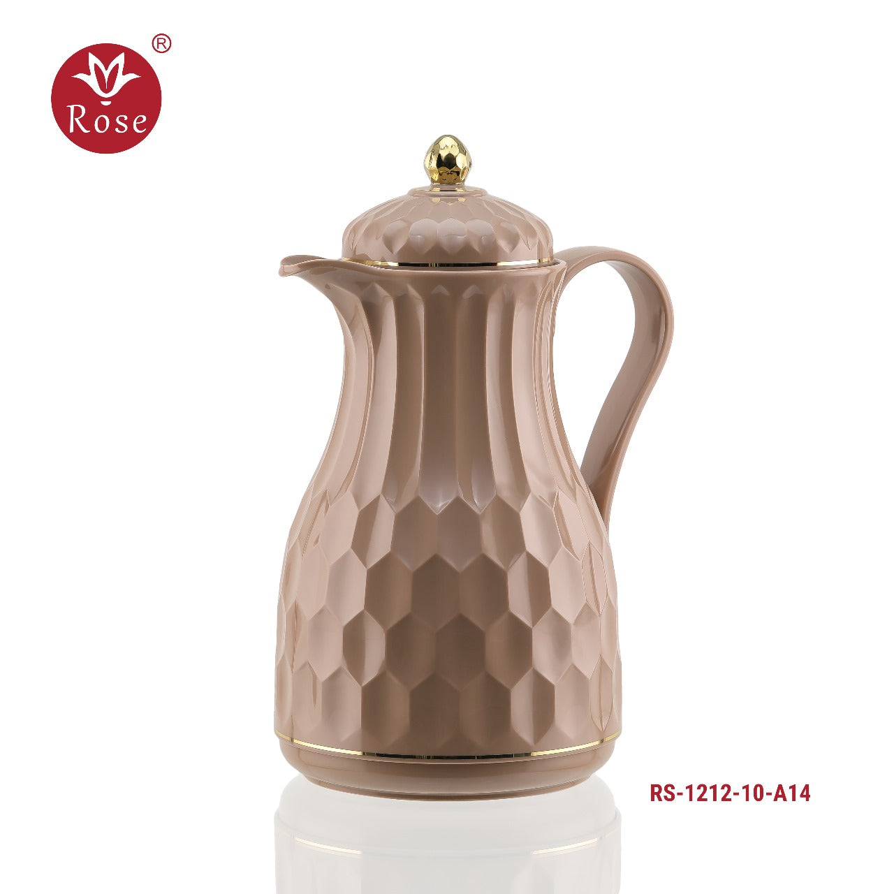 Thermos   - 1 liter high quality vacuum flask- available in off white and brown