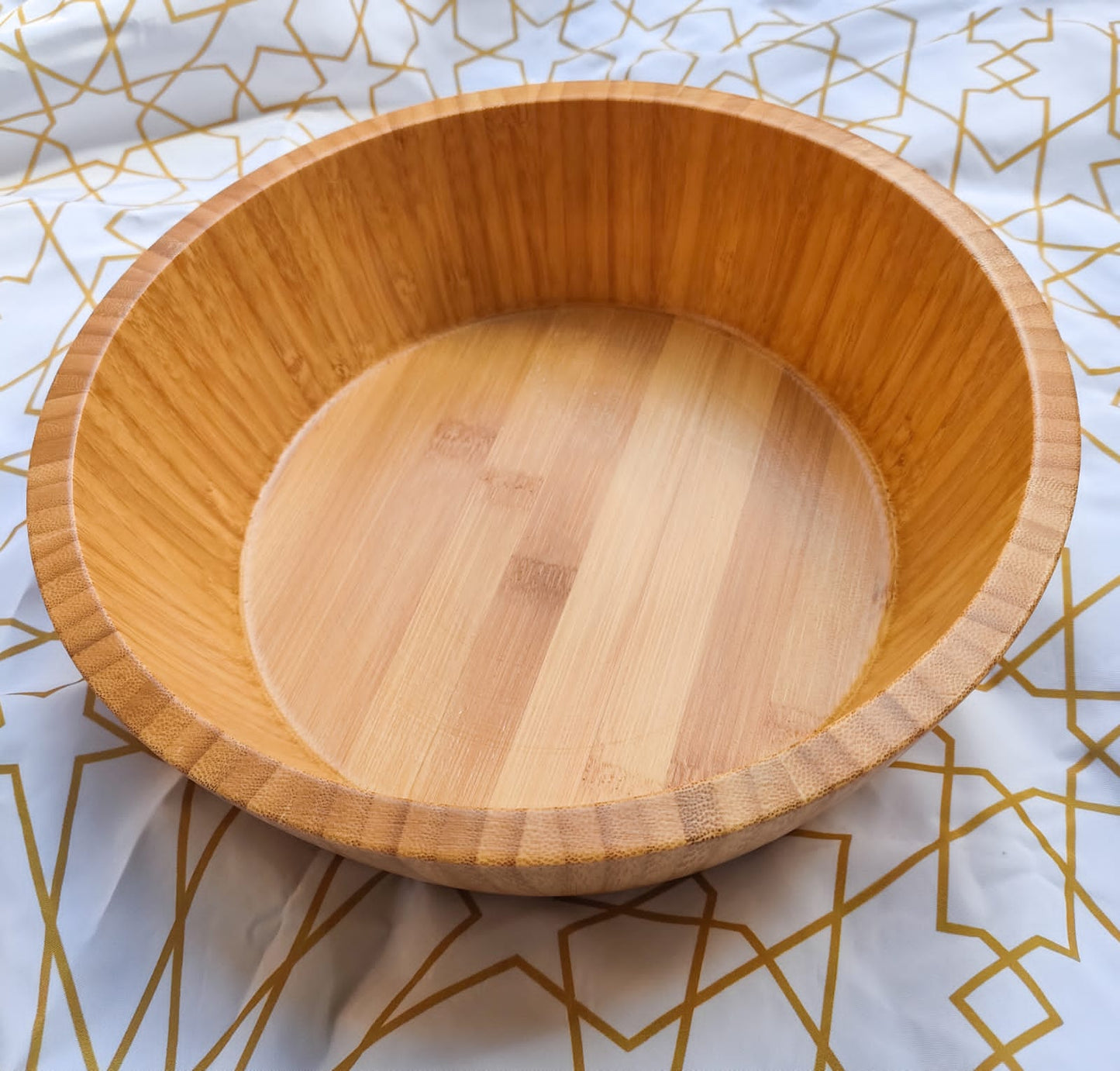 Round wooden Bowl - light shade