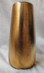 Load image into Gallery viewer, Textured gold vase - 2 sizes
