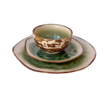 Load image into Gallery viewer, Porcelain dinner plate Fancy Sage size 28cm -set of 6
