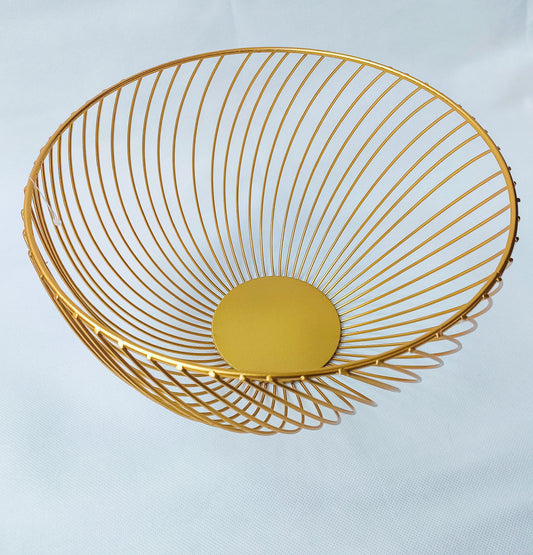 Twirl Bowl- Gold plated