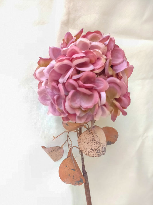 Hydrangea Artificial Flower 1 Stem - pink