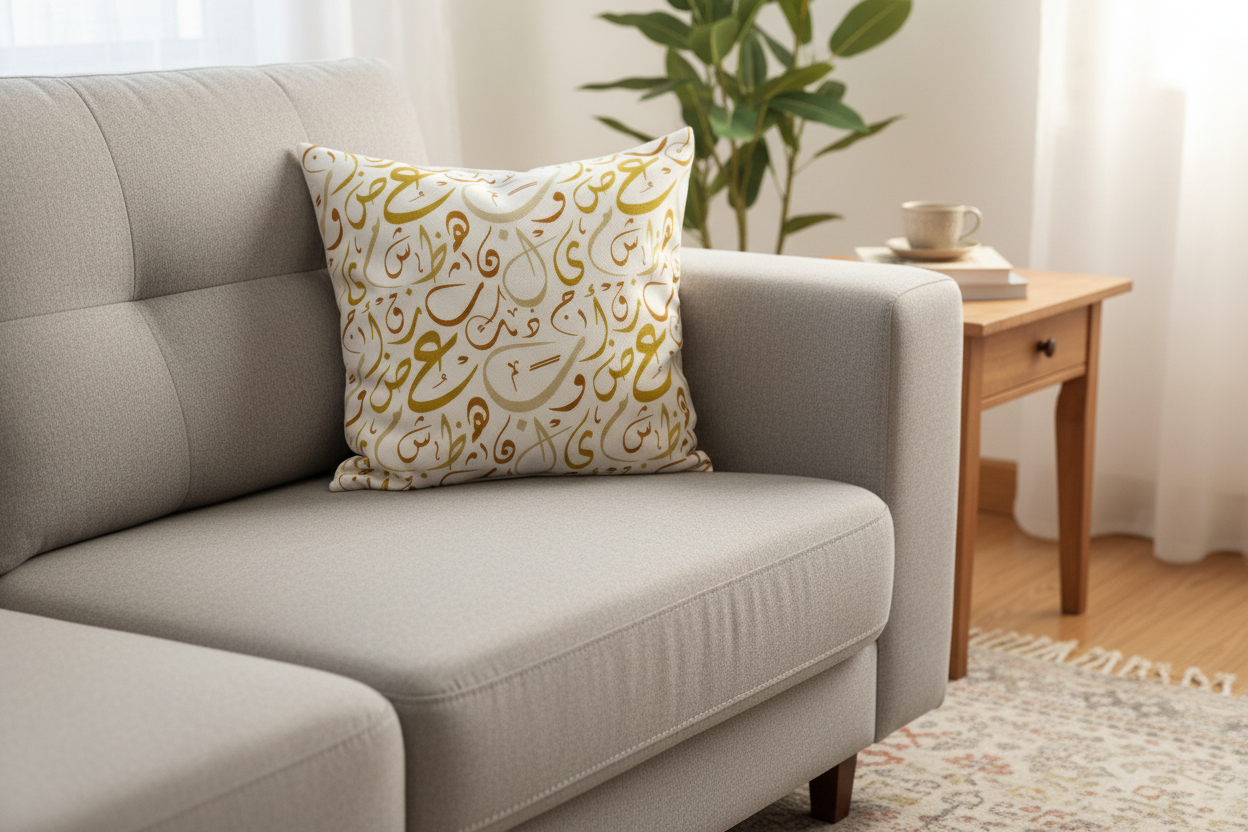 Ramadan cushions - Arabic calligraphy