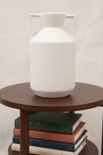 Load image into Gallery viewer, Decorative Vase - White with 2 handles
