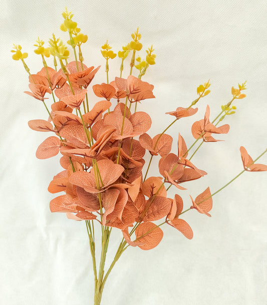 Mint flowers green & orange