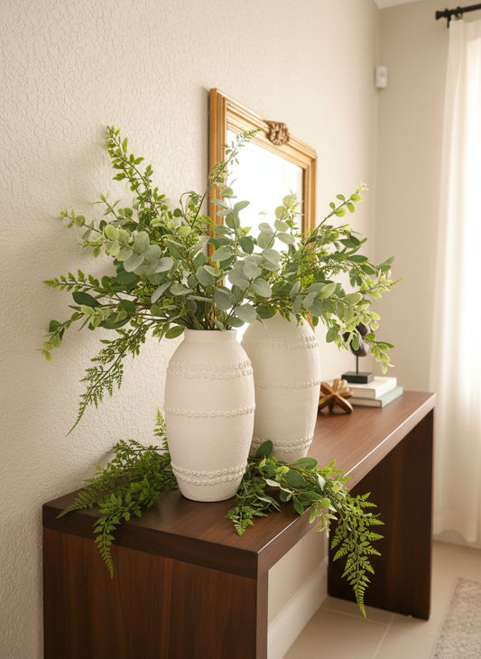 Decorative Vase - White Pottery