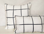 Load image into Gallery viewer, Cushion -  white &amp; black

