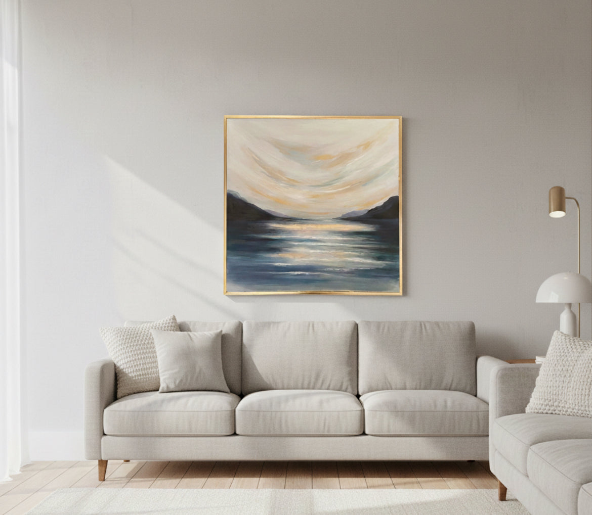 Hand Painted Wall art 60x60 cm