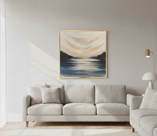 Hand Painted Wall art 60x60 cm
