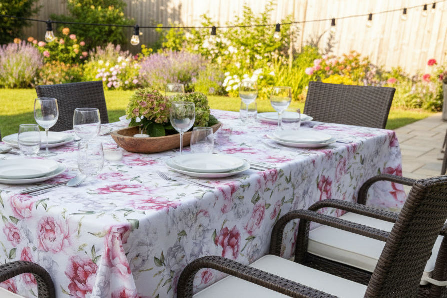 Tablecloth-Floral size 250*140 cm