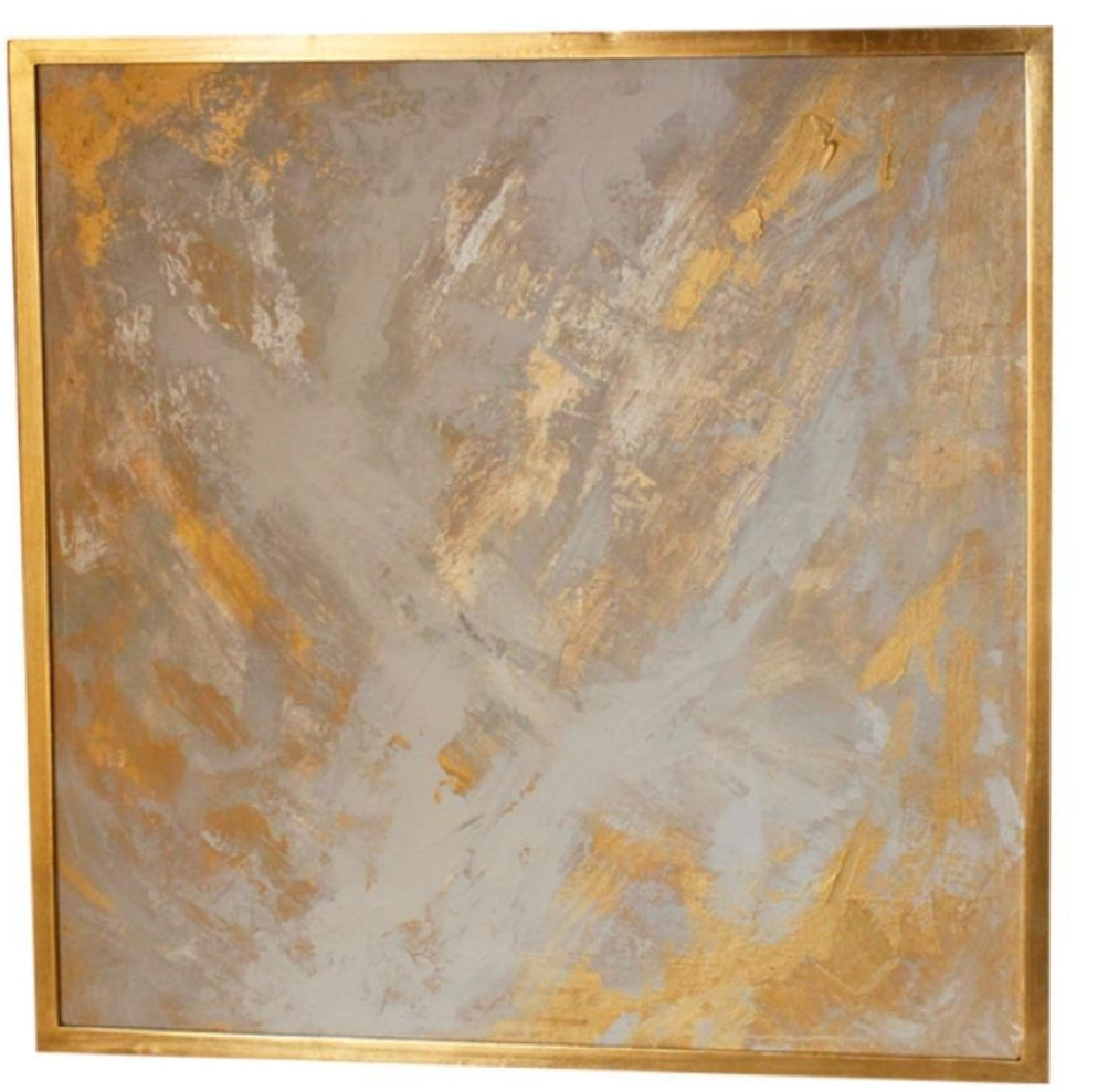 Square Hand painted frame -60*60 cm Gold wooden Frame