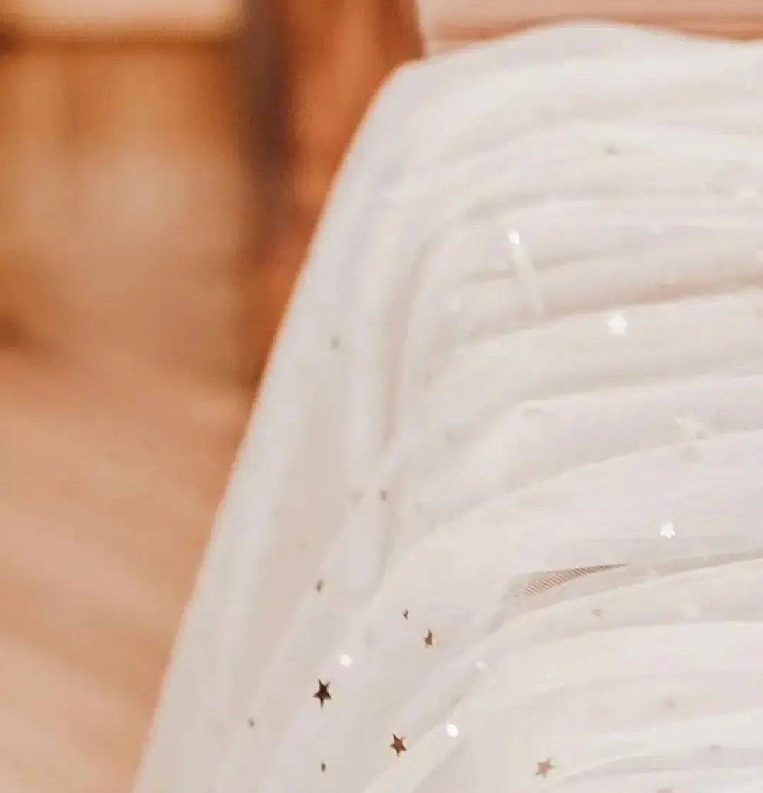 Tulle Tablecloth - With Gold Stars and Crescent 🌙⭐