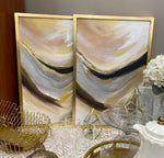 Load image into Gallery viewer, Rectangle Hand painted  -60*40 cm  gold wooden frame

