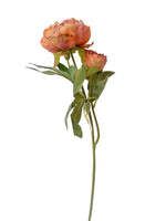 Load image into Gallery viewer, Artificial Flowers -Stem of 2 Roses orange
