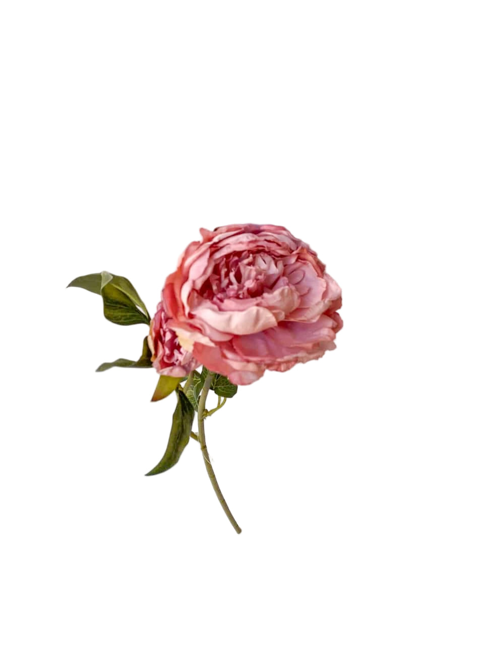 Artificial Flowers -Stem of 2 Roses pink