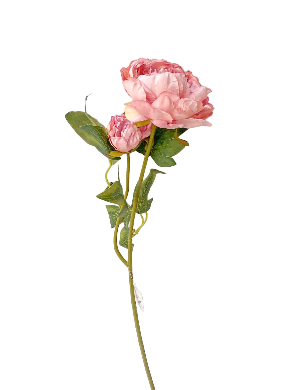 Artificial Flowers -Stem of 2 Roses pink