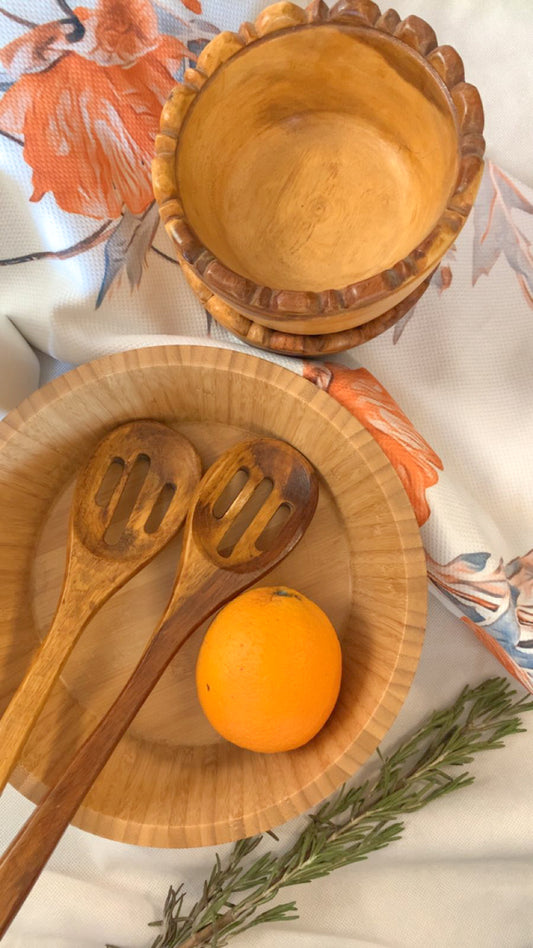Wooden spoon .