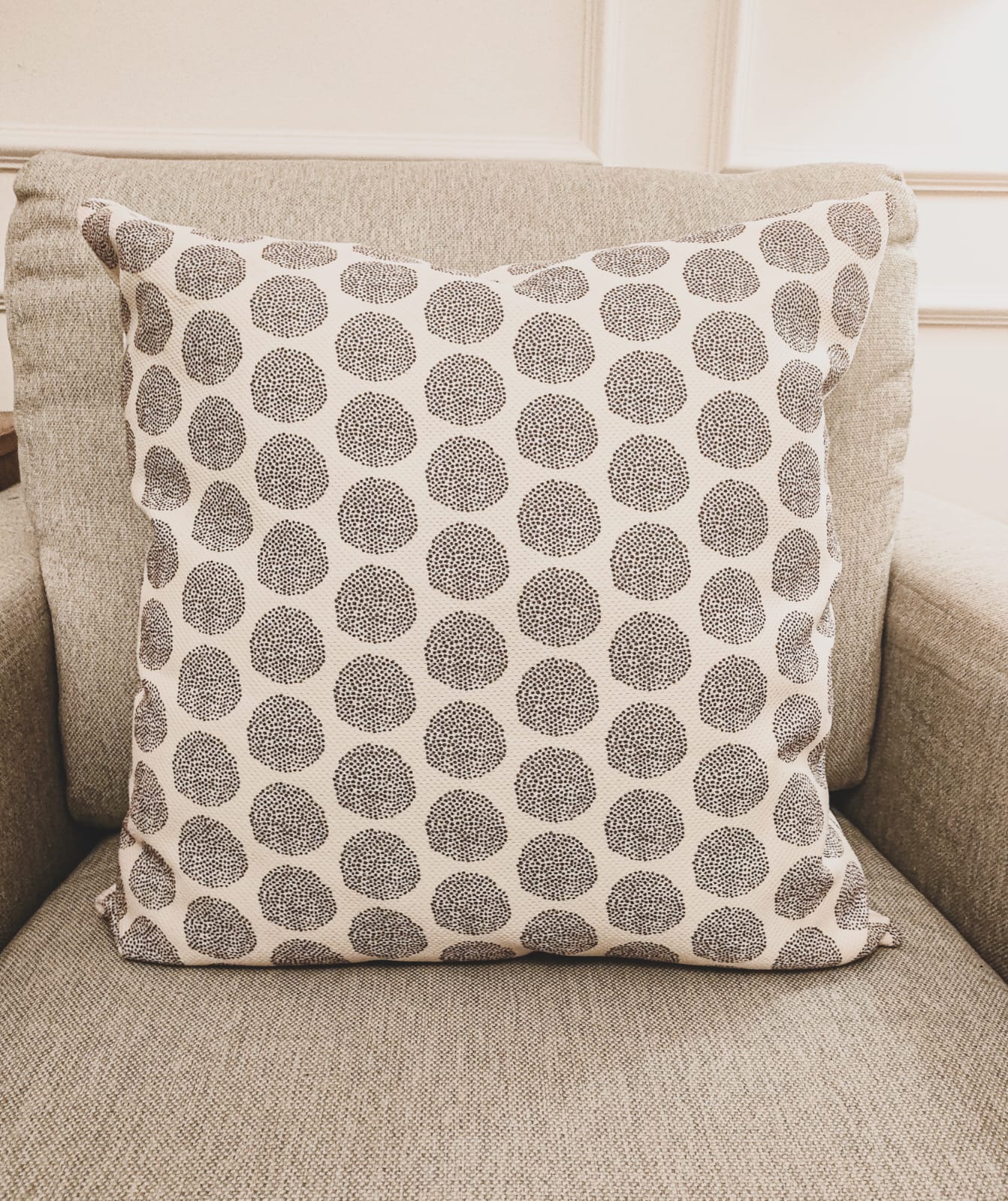 Cushion circles print - 50x50 cm