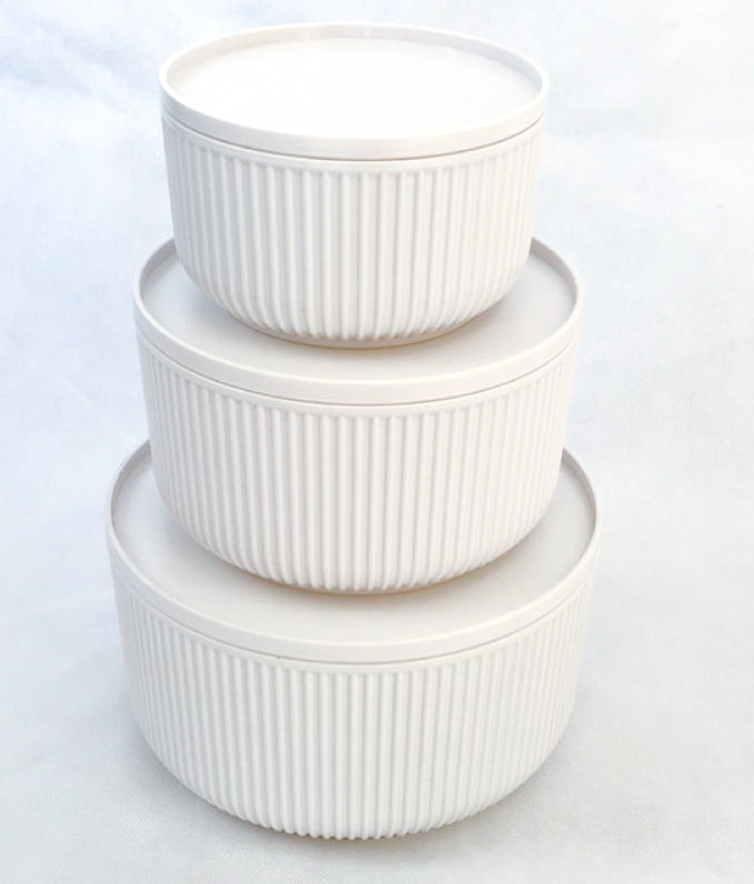 Fridge Containers -set of 3 plastic