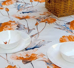 Load image into Gallery viewer, Tablecloth - Orange Flower 150×140cm
