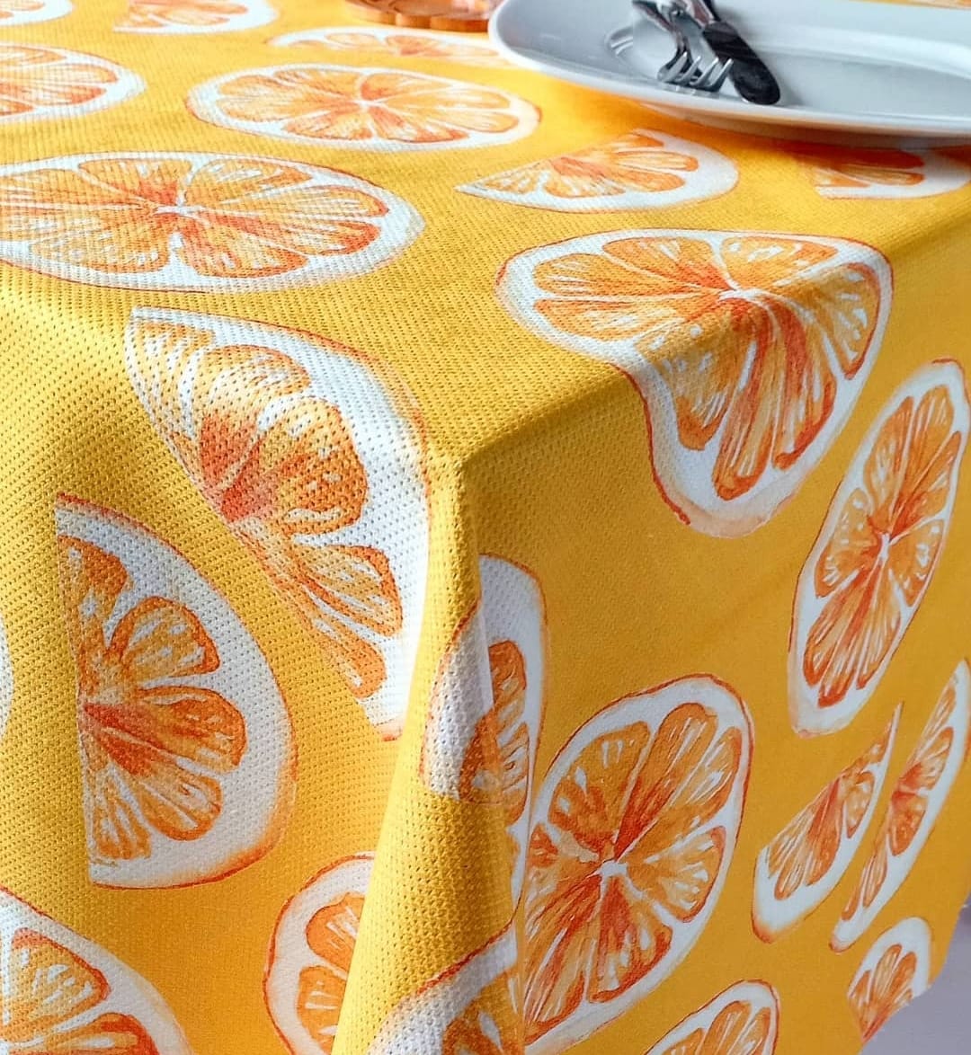 Tablecloth  - fresh orange 250cm