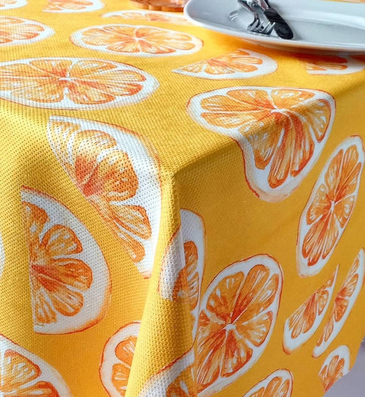 Tablecloth  - fresh orange 250cm