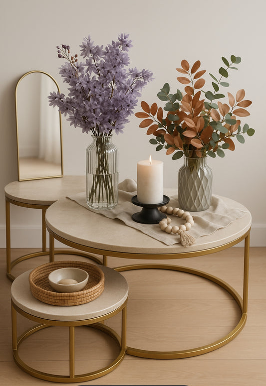 Set of 2 Round Tables.