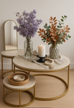 Load image into Gallery viewer, Set of 2 Round Tables.
