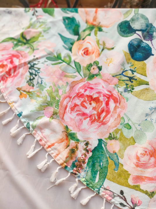 Round Tablecloth-flowers  140cm