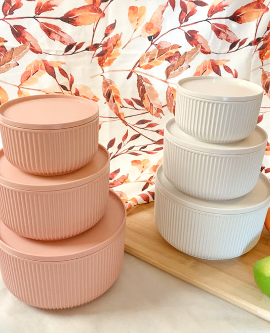 Fridge Containers -set of 3 plastic