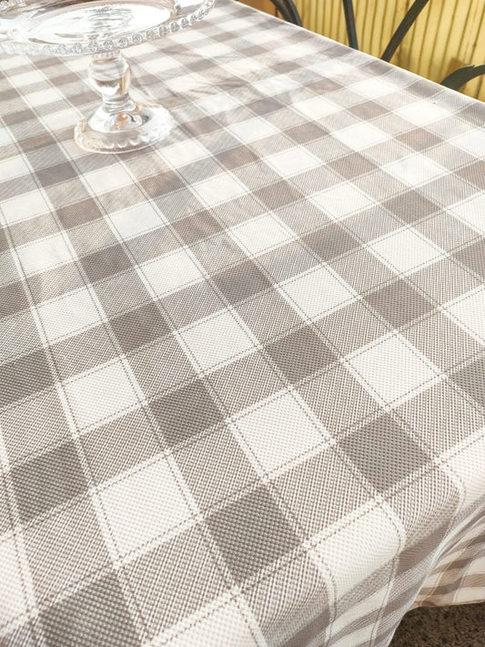 Gray&white Tablecloth 140*250 cm