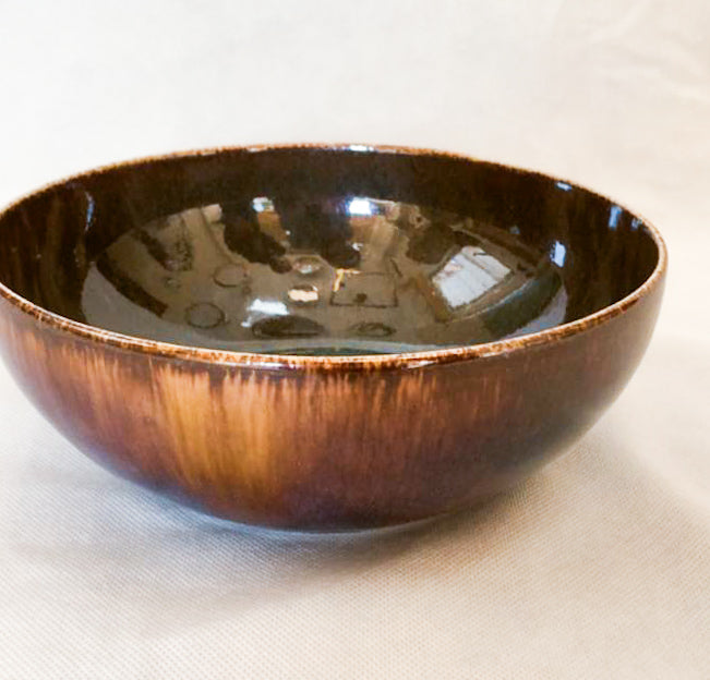 Dinner plate & bowls  / porcelain - Emerald green