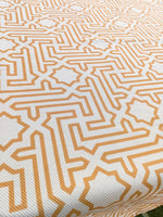 Load image into Gallery viewer, Tablecloth-Arabic geometric Gold
